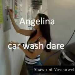 My Video:&nbsp;Angelina Car Wash Dare