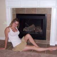 Miss Hotlanta By The Fireplace